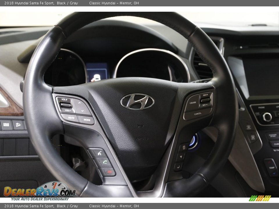 2018 Hyundai Santa Fe Sport Black / Gray Photo #7