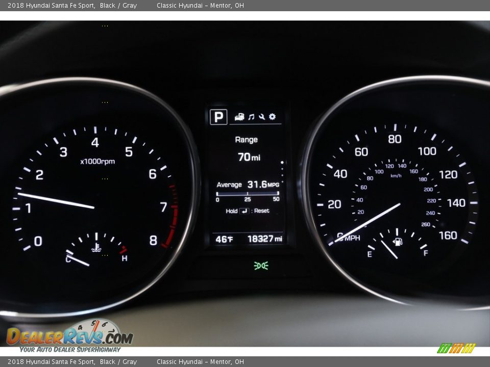 2018 Hyundai Santa Fe Sport Black / Gray Photo #8