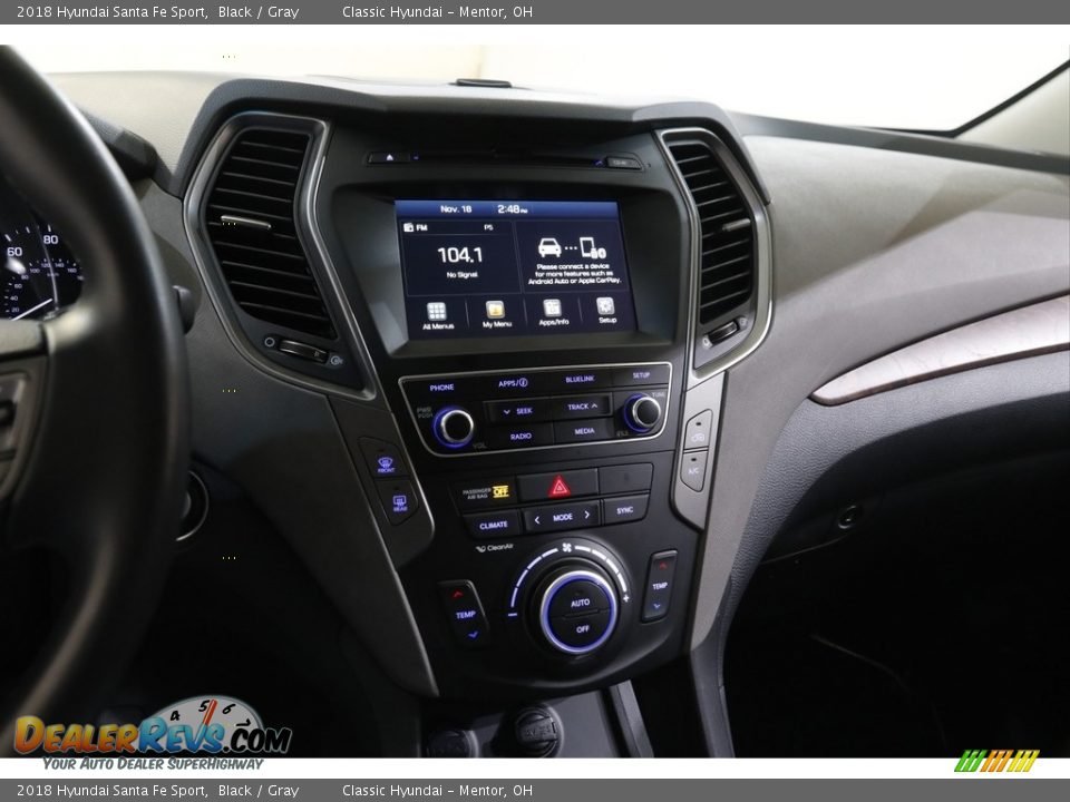 2018 Hyundai Santa Fe Sport Black / Gray Photo #9