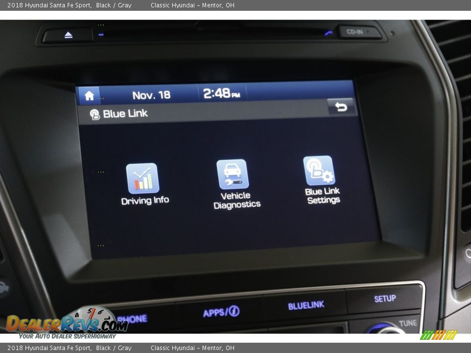 2018 Hyundai Santa Fe Sport Black / Gray Photo #11