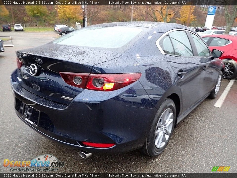 2021 Mazda Mazda3 2.5 S Sedan Deep Crystal Blue Mica / Black Photo #2