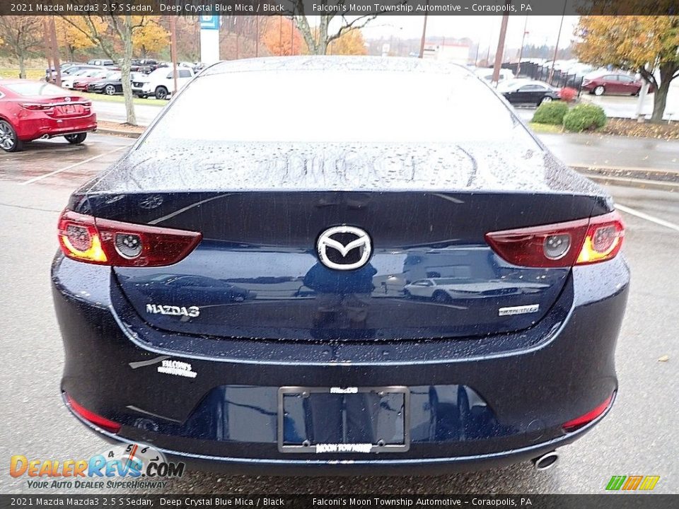 2021 Mazda Mazda3 2.5 S Sedan Deep Crystal Blue Mica / Black Photo #3