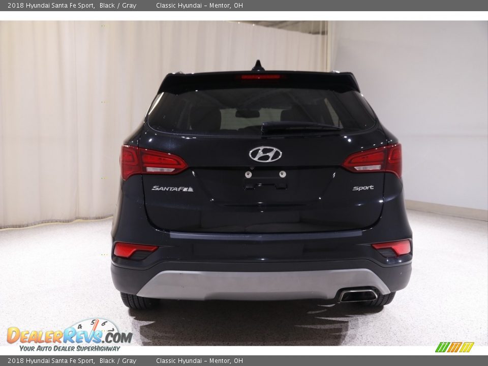 2018 Hyundai Santa Fe Sport Black / Gray Photo #18