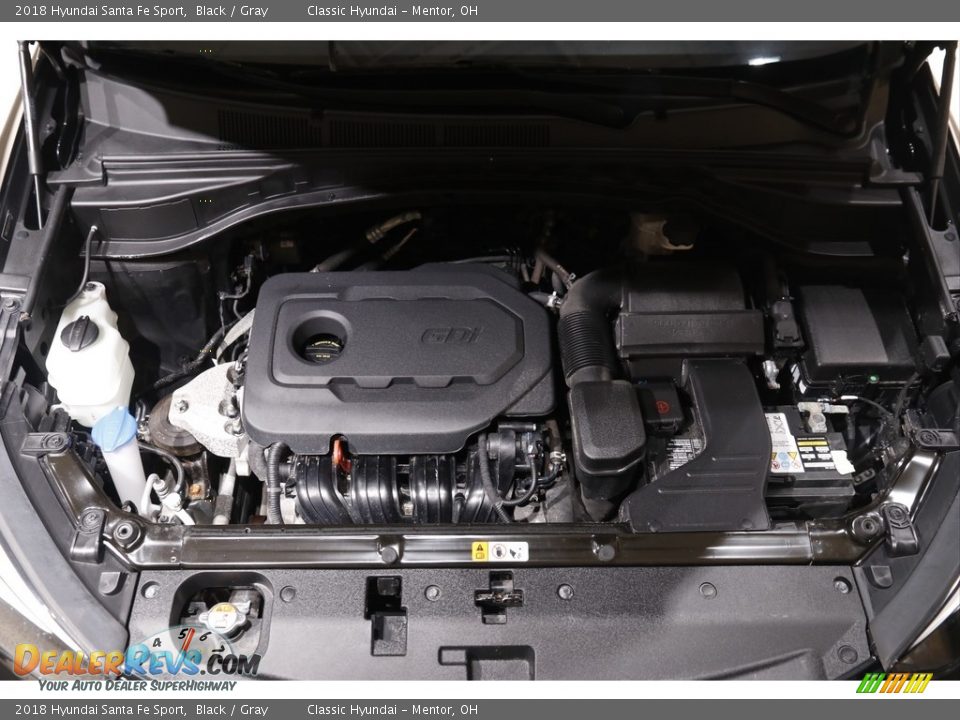 2018 Hyundai Santa Fe Sport Black / Gray Photo #19