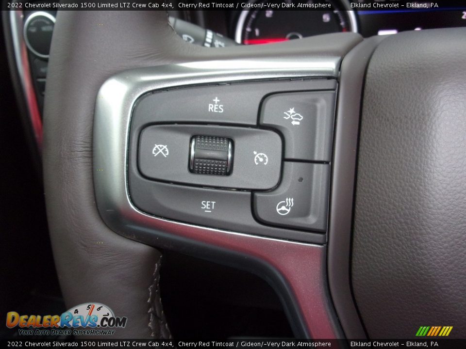 2022 Chevrolet Silverado 1500 Limited LTZ Crew Cab 4x4 Cherry Red Tintcoat / Gideon/­Very Dark Atmosphere Photo #31