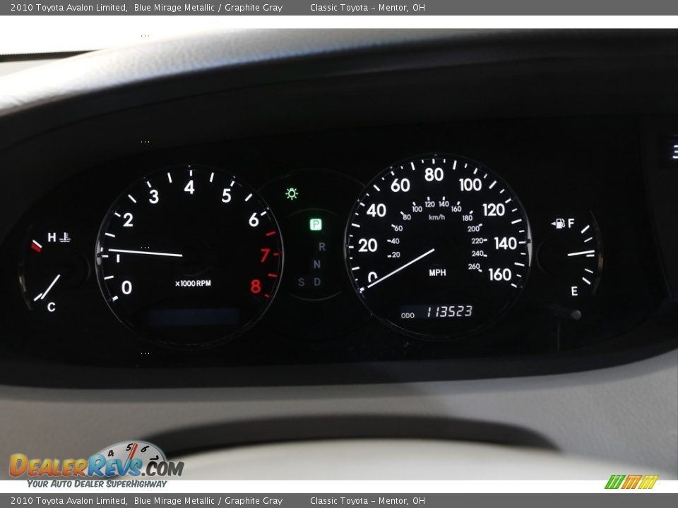 2010 Toyota Avalon Limited Blue Mirage Metallic / Graphite Gray Photo #8