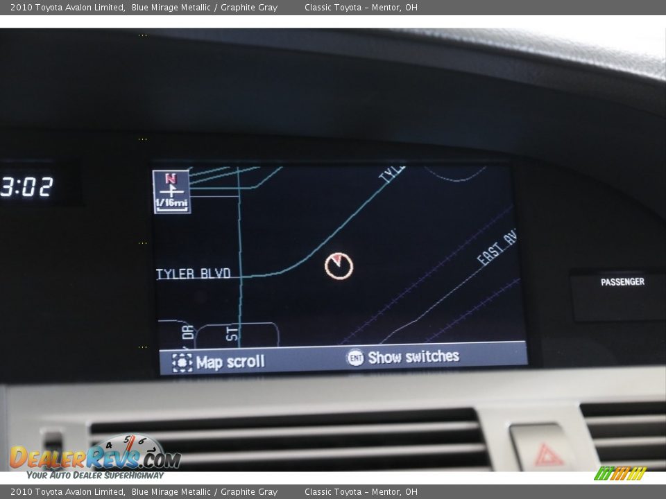 2010 Toyota Avalon Limited Blue Mirage Metallic / Graphite Gray Photo #12