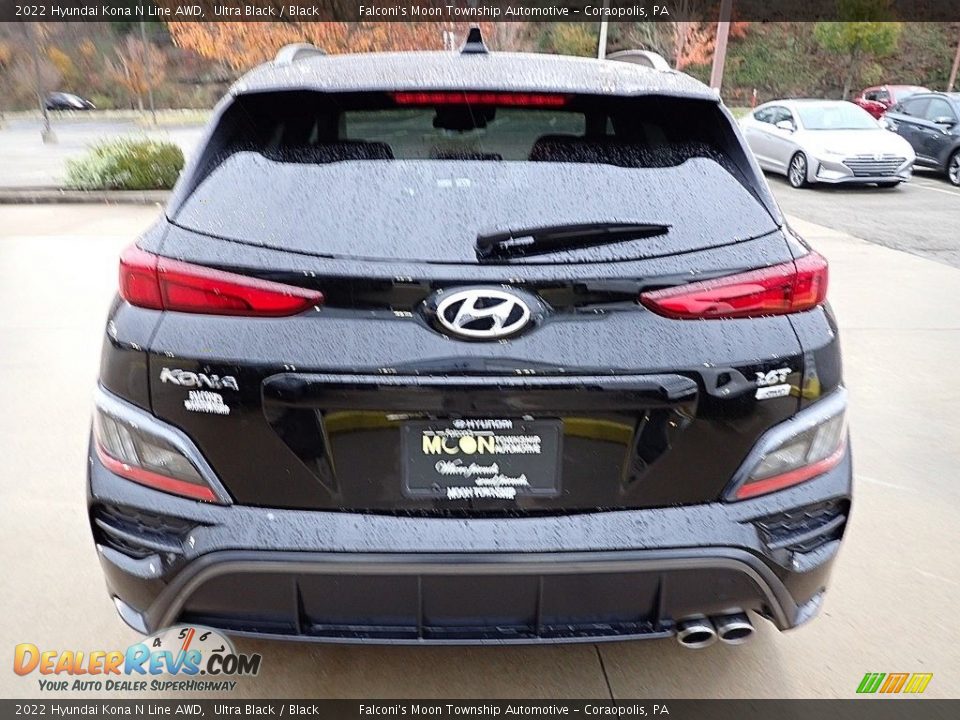 2022 Hyundai Kona N Line AWD Ultra Black / Black Photo #2