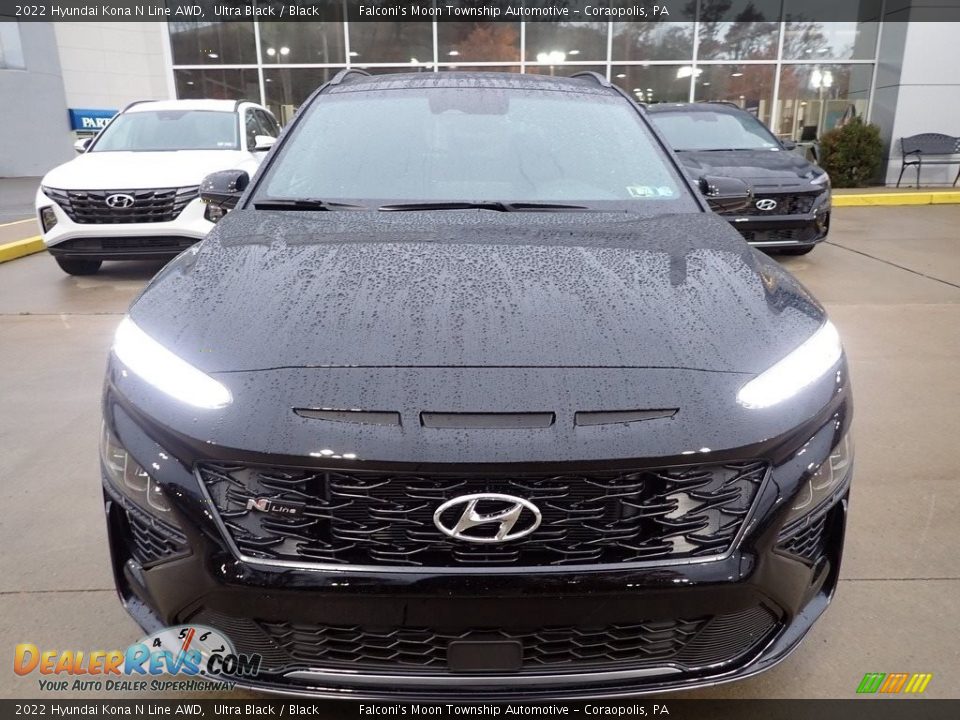 2022 Hyundai Kona N Line AWD Ultra Black / Black Photo #7