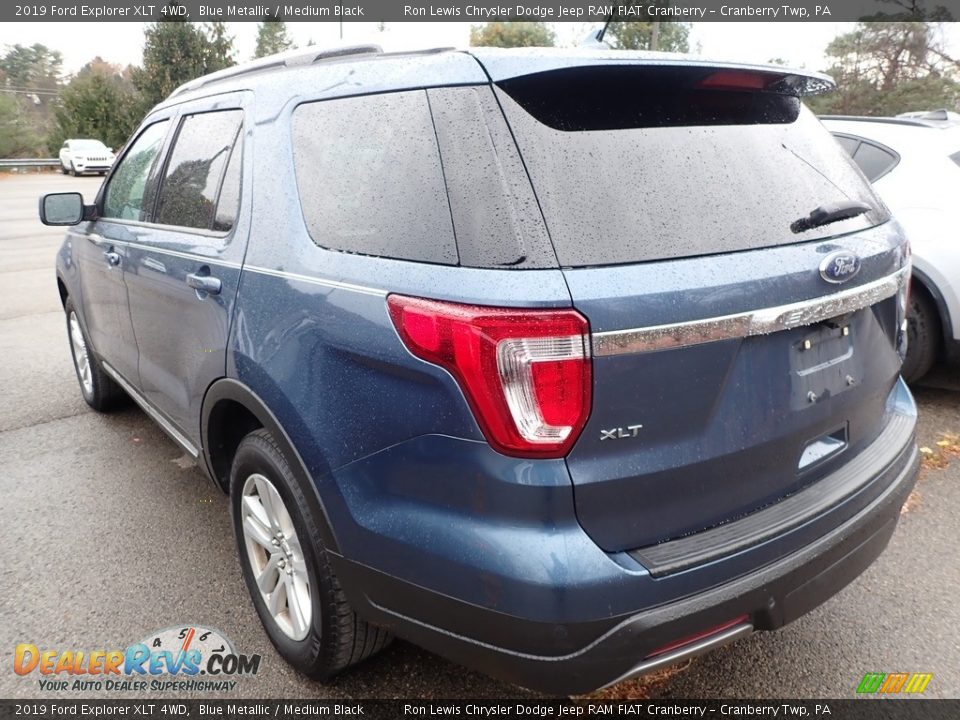 2019 Ford Explorer XLT 4WD Blue Metallic / Medium Black Photo #4