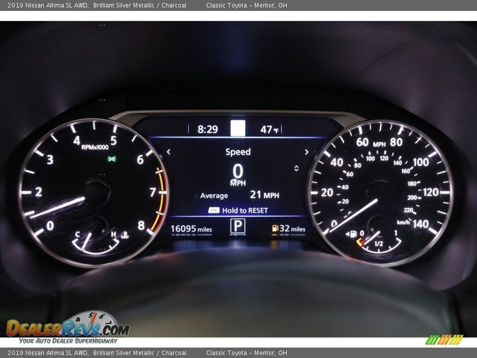 2019 Nissan Altima SL AWD Gauges Photo #8
