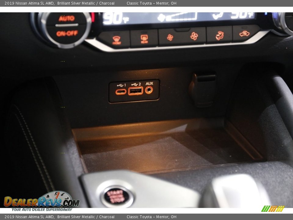 2019 Nissan Altima SL AWD Brilliant Silver Metallic / Charcoal Photo #13