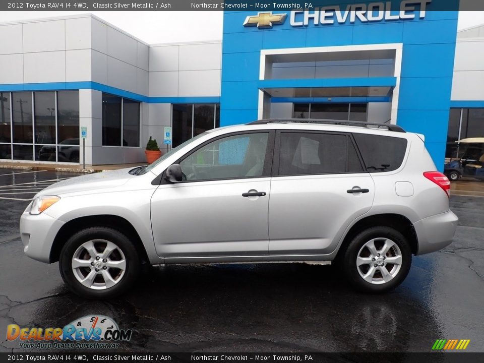 2012 Toyota RAV4 I4 4WD Classic Silver Metallic / Ash Photo #3