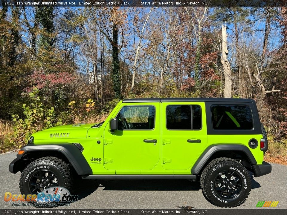 2021 Jeep Wrangler Unlimited Willys 4x4 Limited Edition Gecko / Black Photo #1