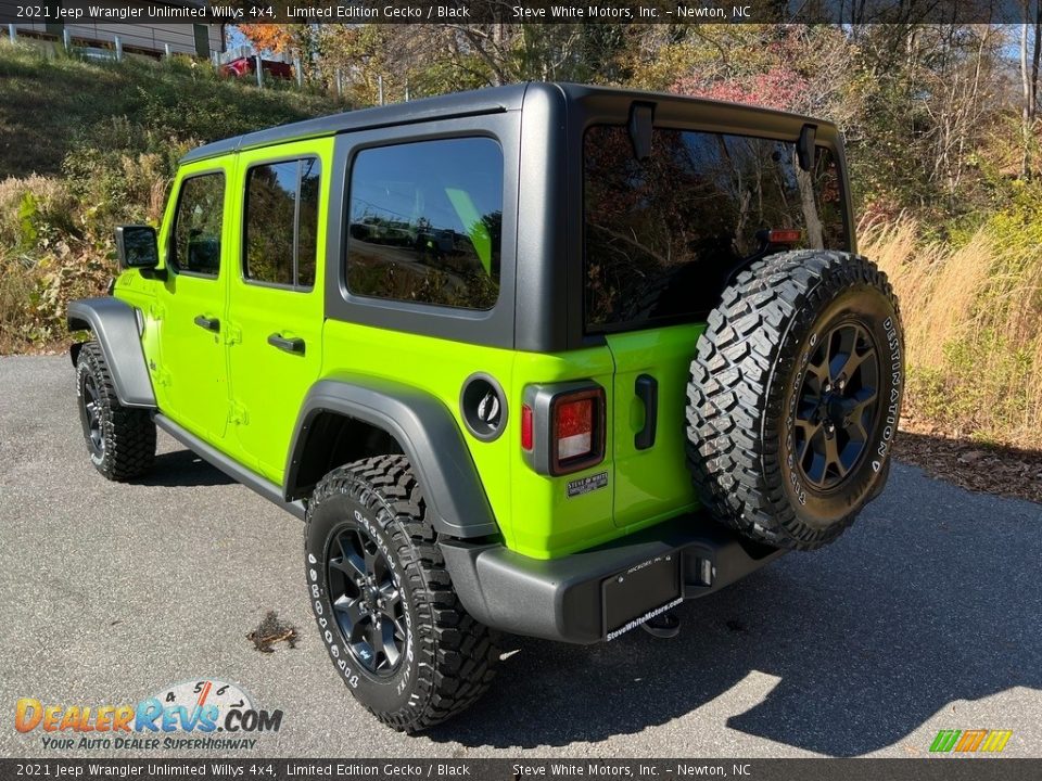 2021 Jeep Wrangler Unlimited Willys 4x4 Limited Edition Gecko / Black Photo #8