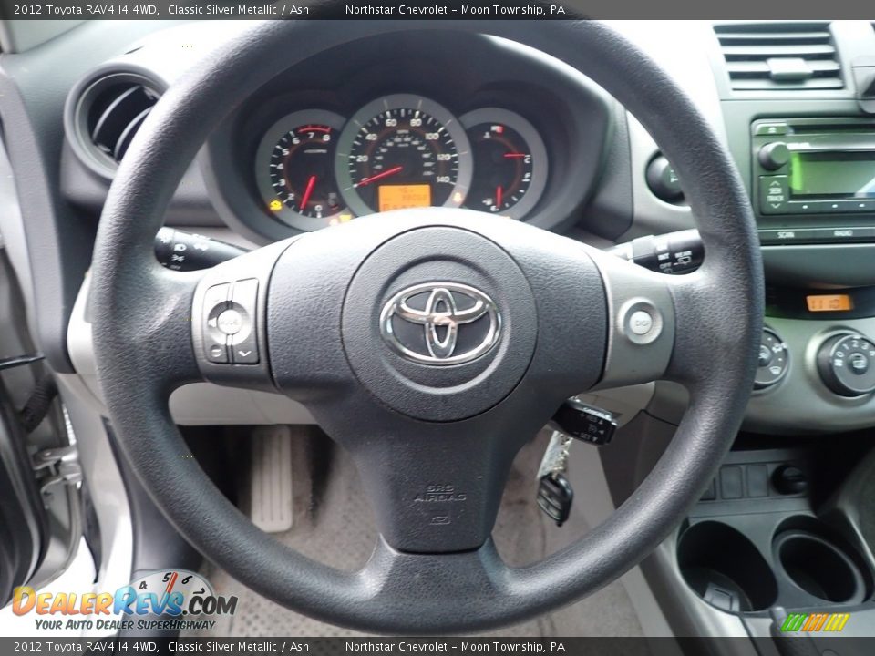 2012 Toyota RAV4 I4 4WD Classic Silver Metallic / Ash Photo #26