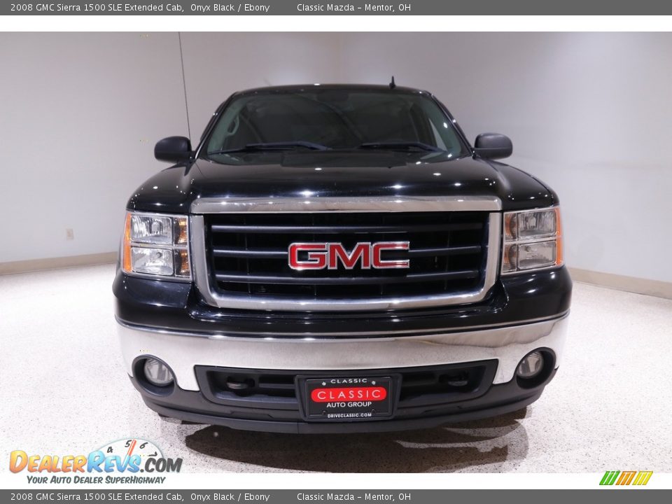 2008 GMC Sierra 1500 SLE Extended Cab Onyx Black / Ebony Photo #2