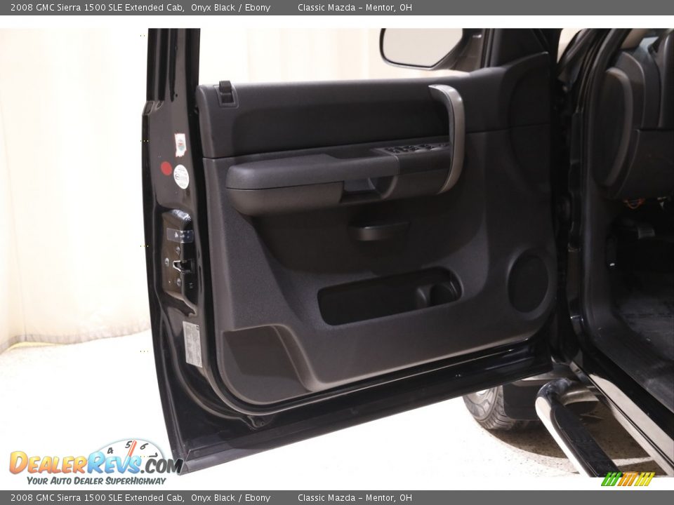 2008 GMC Sierra 1500 SLE Extended Cab Onyx Black / Ebony Photo #4