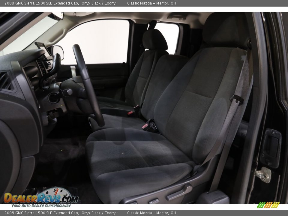 2008 GMC Sierra 1500 SLE Extended Cab Onyx Black / Ebony Photo #5