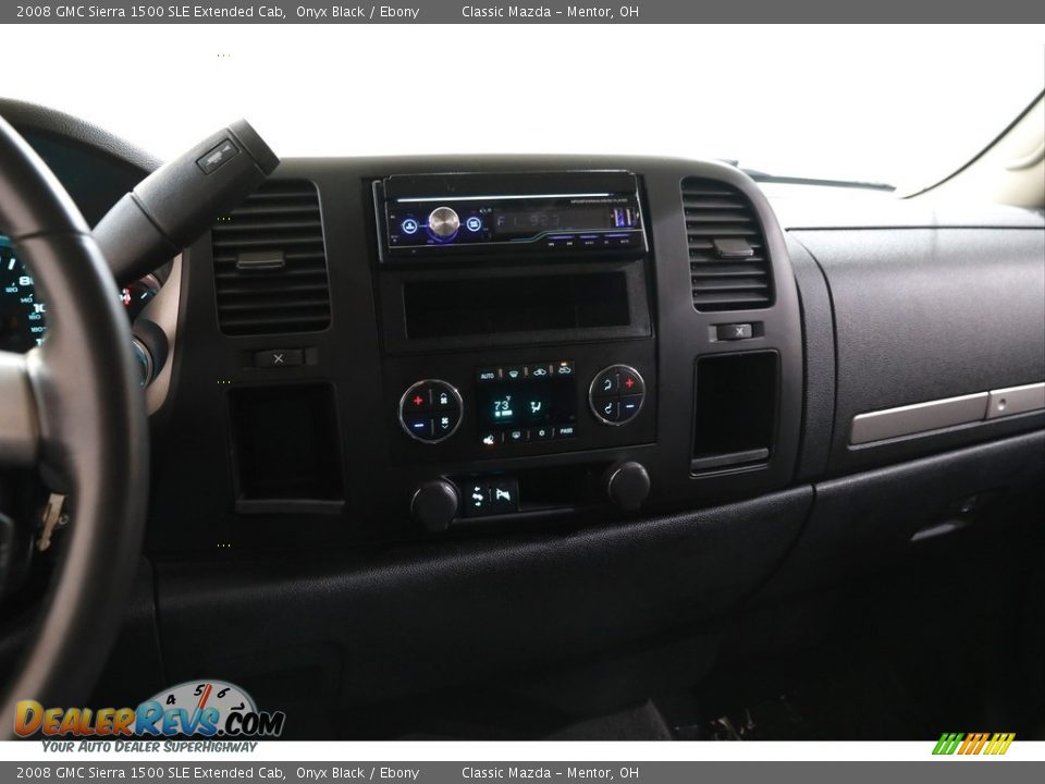 2008 GMC Sierra 1500 SLE Extended Cab Onyx Black / Ebony Photo #9