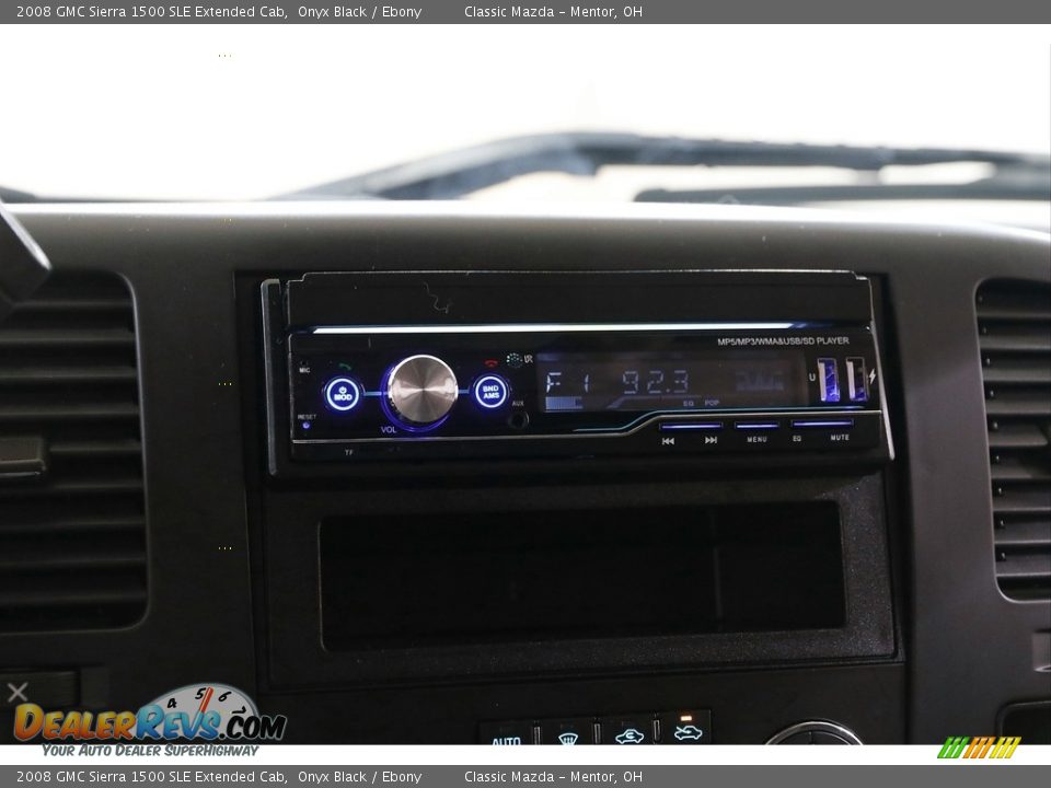 2008 GMC Sierra 1500 SLE Extended Cab Onyx Black / Ebony Photo #10