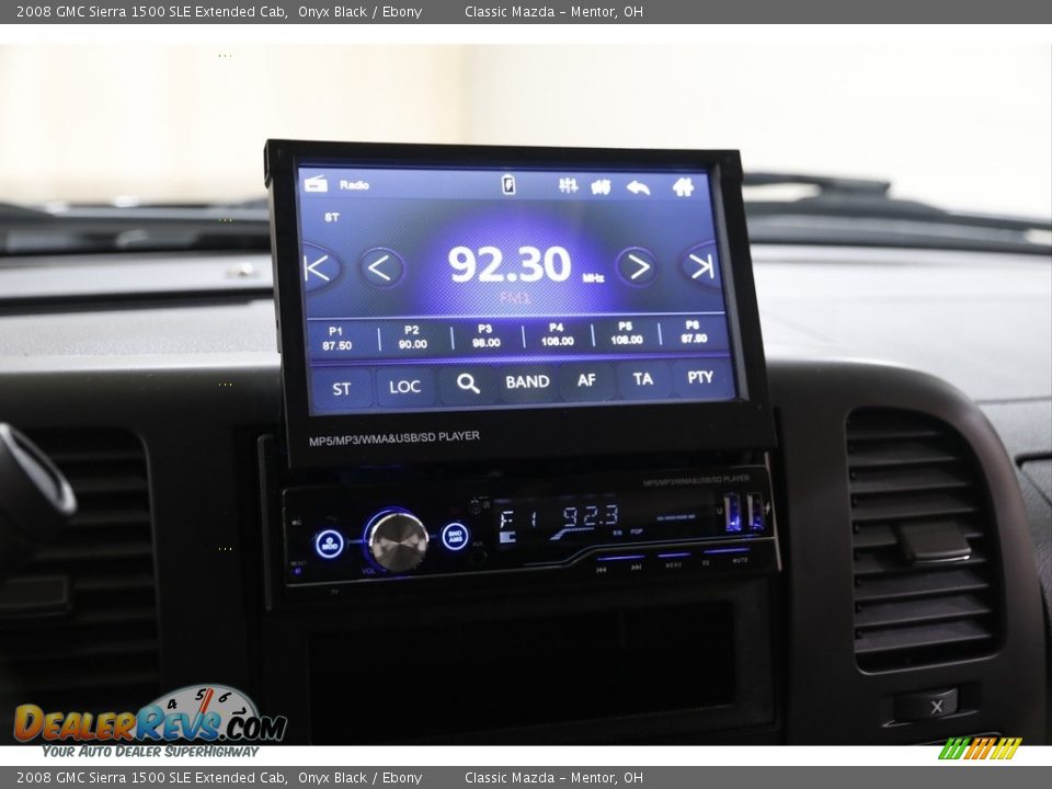 2008 GMC Sierra 1500 SLE Extended Cab Onyx Black / Ebony Photo #11