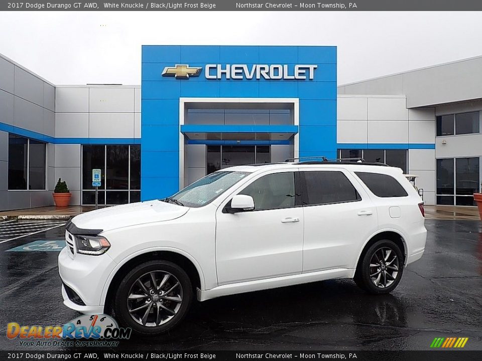 2017 Dodge Durango GT AWD White Knuckle / Black/Light Frost Beige Photo #1