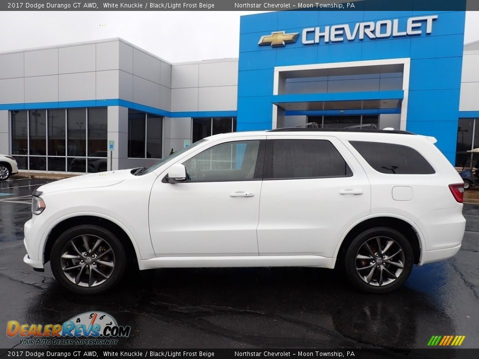 2017 Dodge Durango GT AWD White Knuckle / Black/Light Frost Beige Photo #3