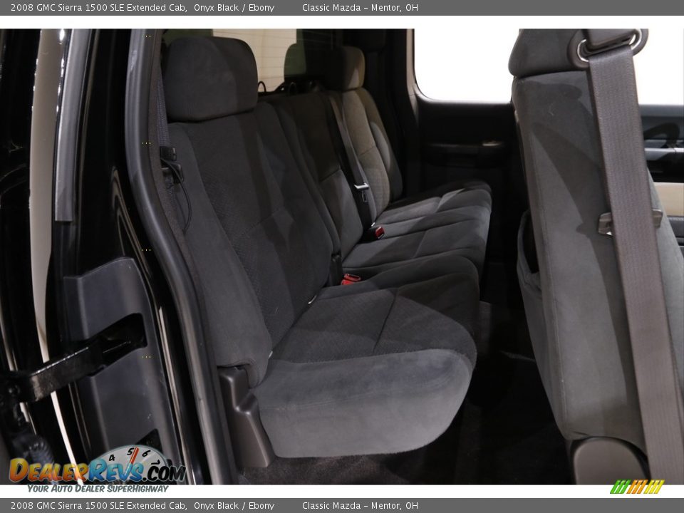 2008 GMC Sierra 1500 SLE Extended Cab Onyx Black / Ebony Photo #15