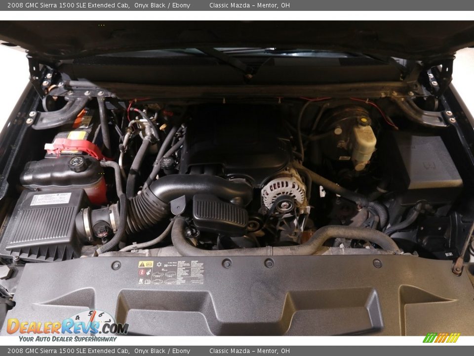 2008 GMC Sierra 1500 SLE Extended Cab Onyx Black / Ebony Photo #18