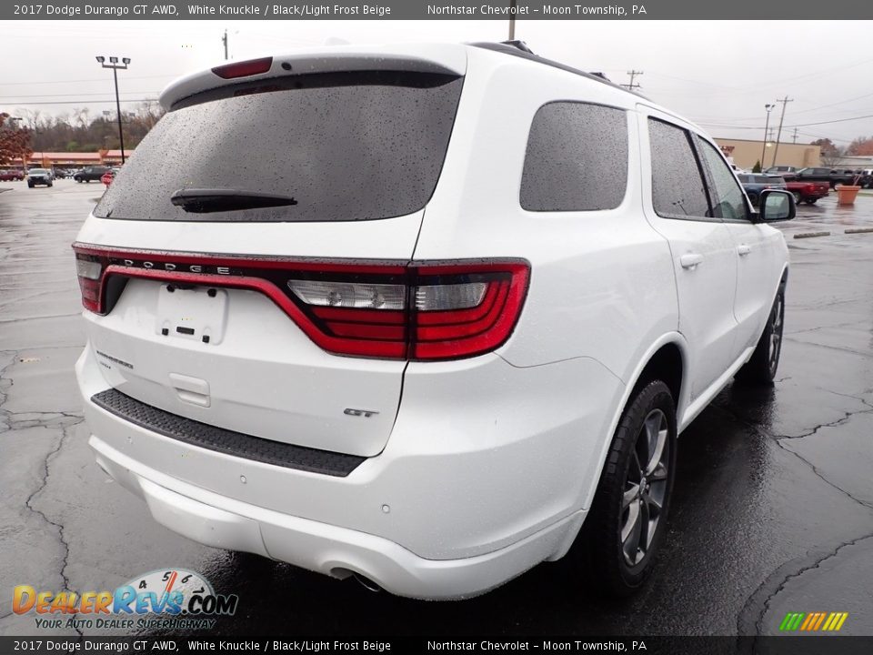 2017 Dodge Durango GT AWD White Knuckle / Black/Light Frost Beige Photo #8