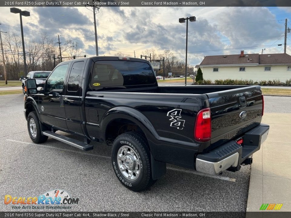 2016 Ford F250 Super Duty XLT Super Cab 4x4 Shadow Black / Steel Photo #5