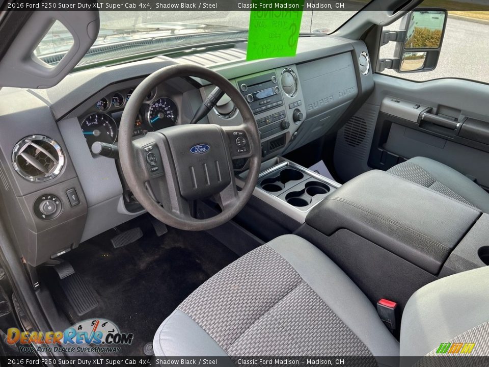 Steel Interior - 2016 Ford F250 Super Duty XLT Super Cab 4x4 Photo #10