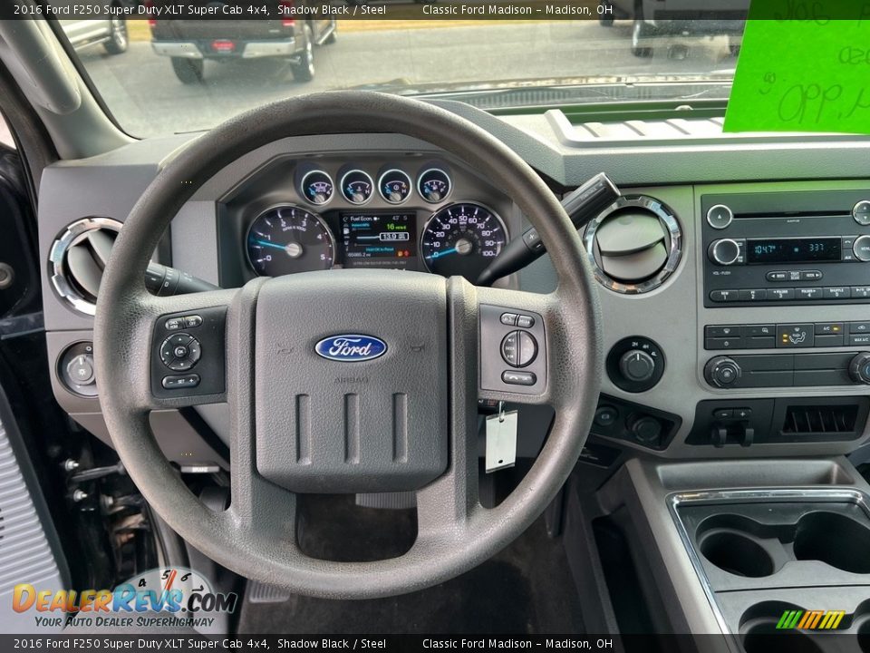 2016 Ford F250 Super Duty XLT Super Cab 4x4 Steering Wheel Photo #11