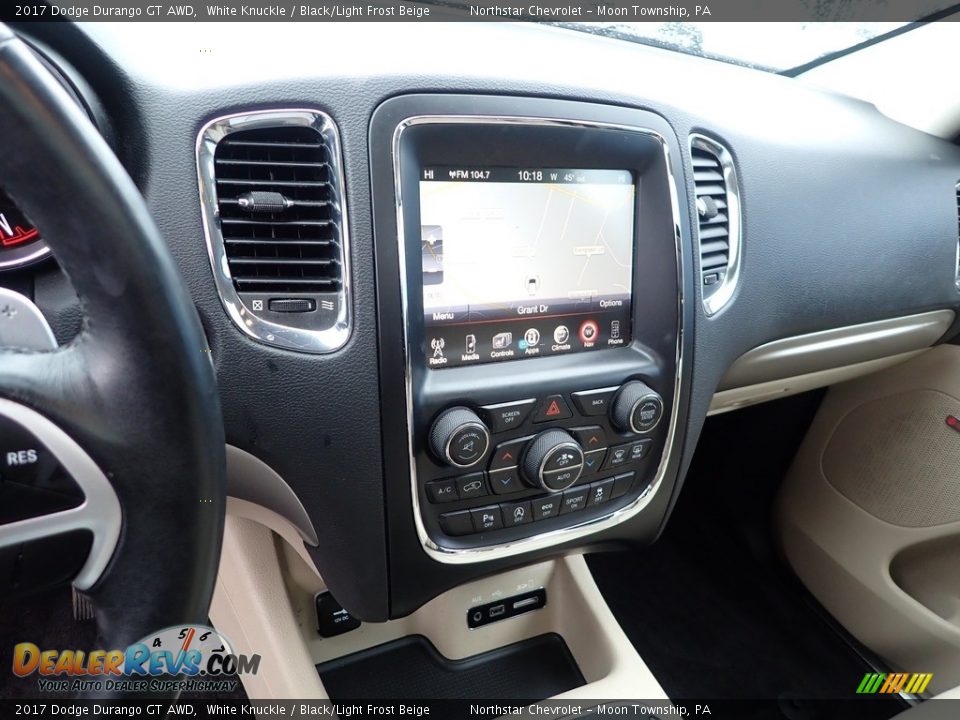 2017 Dodge Durango GT AWD White Knuckle / Black/Light Frost Beige Photo #27