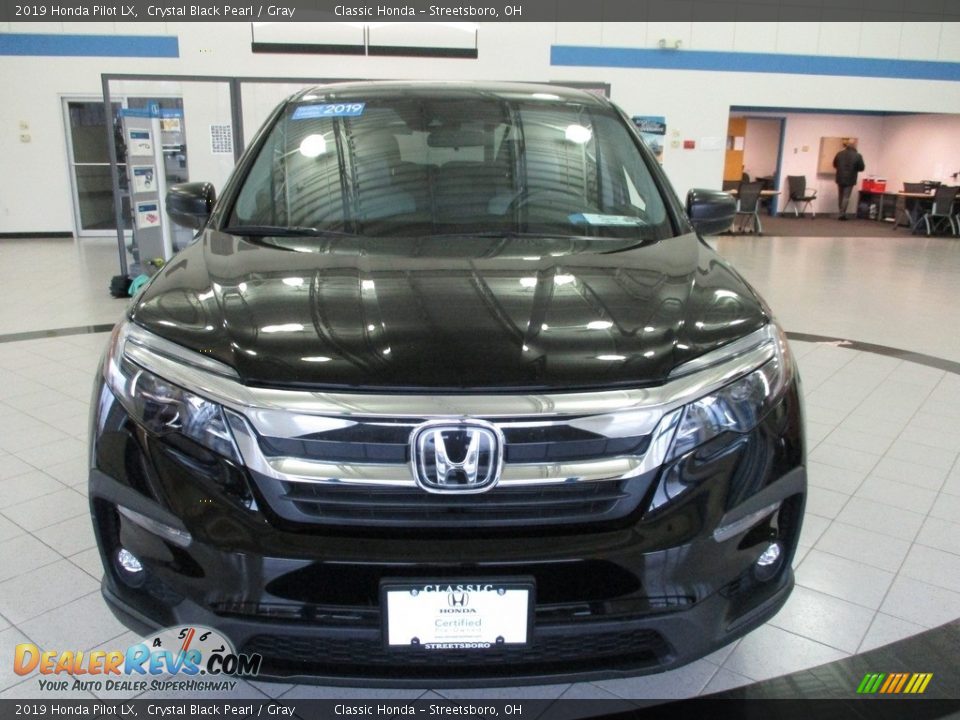 2019 Honda Pilot LX Crystal Black Pearl / Gray Photo #2