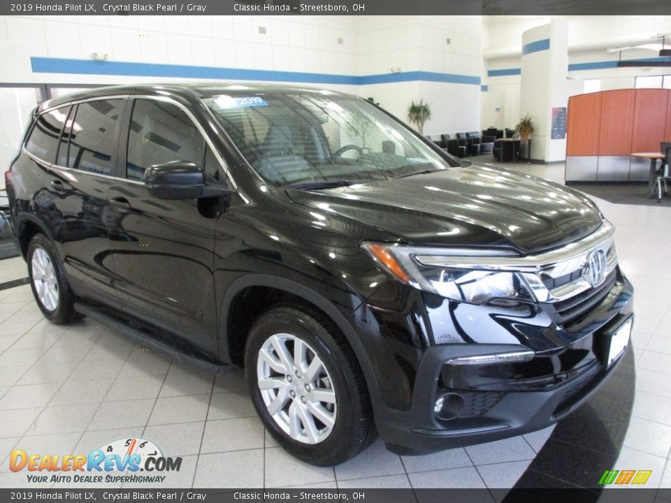 2019 Honda Pilot LX Crystal Black Pearl / Gray Photo #3