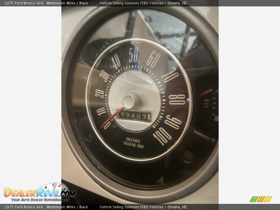 1975 Ford Bronco 4x4 Gauges Photo #3