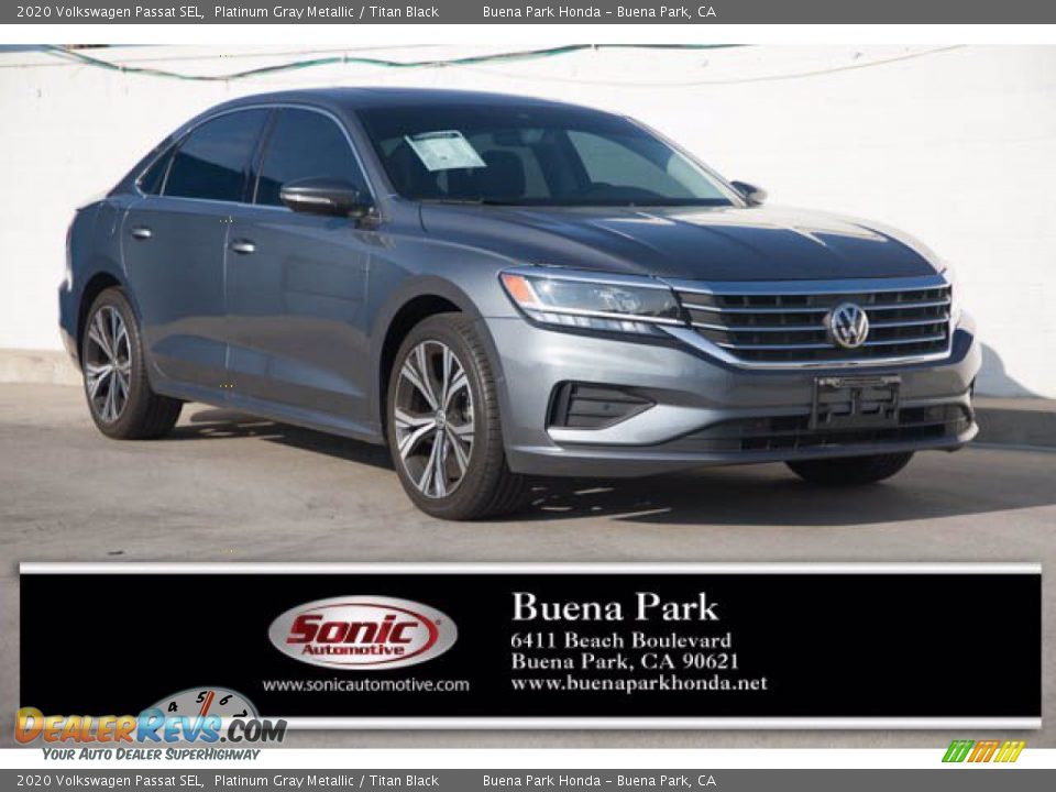 2020 Volkswagen Passat SEL Platinum Gray Metallic / Titan Black Photo #1