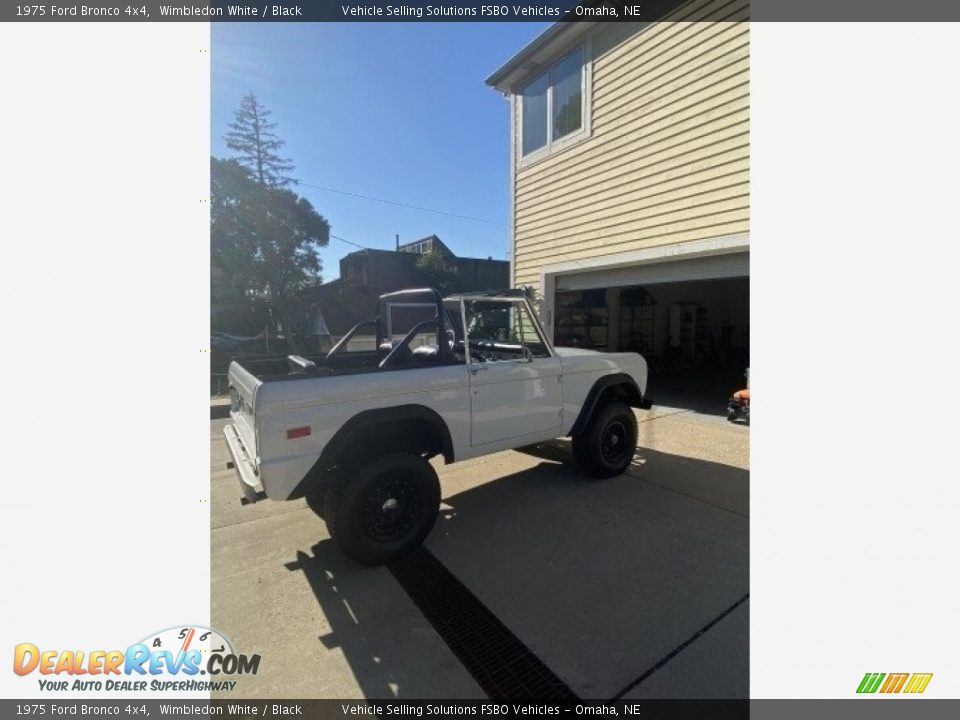 1975 Ford Bronco 4x4 Wimbledon White / Black Photo #29