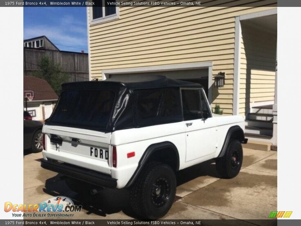 1975 Ford Bronco 4x4 Wimbledon White / Black Photo #30