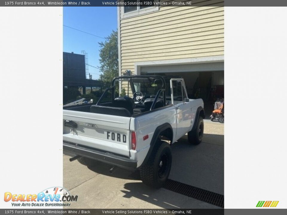 1975 Ford Bronco 4x4 Wimbledon White / Black Photo #32