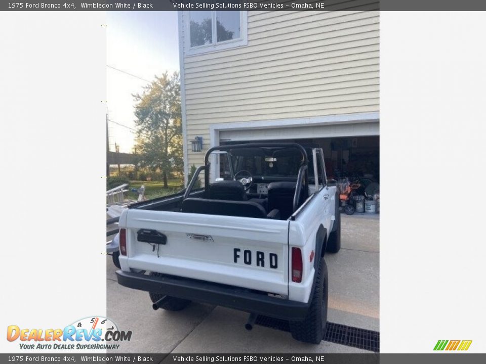 1975 Ford Bronco 4x4 Wimbledon White / Black Photo #33