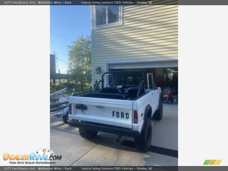 1975 Ford Bronco 4x4 Wimbledon White / Black Photo #34