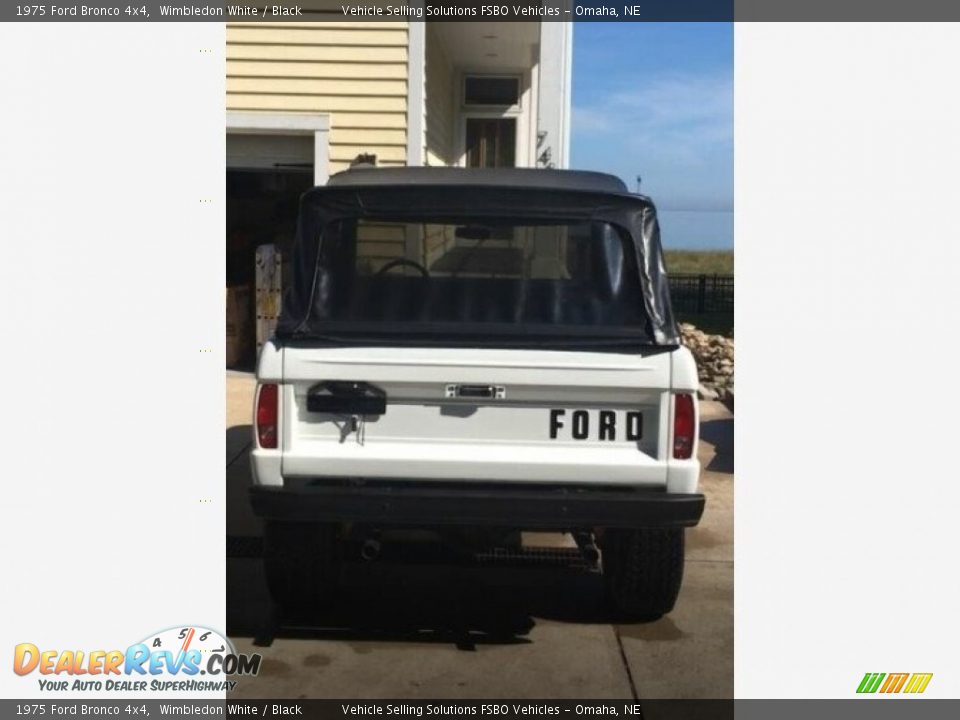 1975 Ford Bronco 4x4 Wimbledon White / Black Photo #35