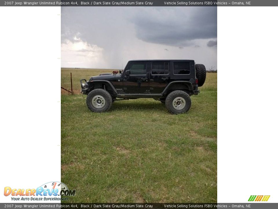 2007 Jeep Wrangler Unlimited Rubicon 4x4 Black / Dark Slate Gray/Medium Slate Gray Photo #8