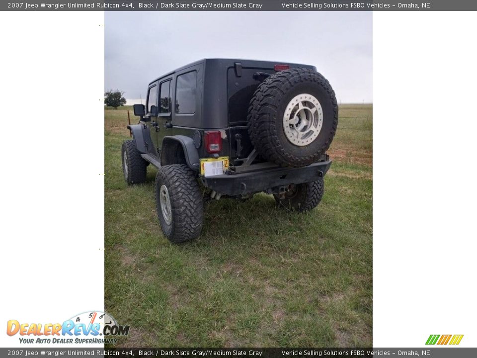 2007 Jeep Wrangler Unlimited Rubicon 4x4 Black / Dark Slate Gray/Medium Slate Gray Photo #9