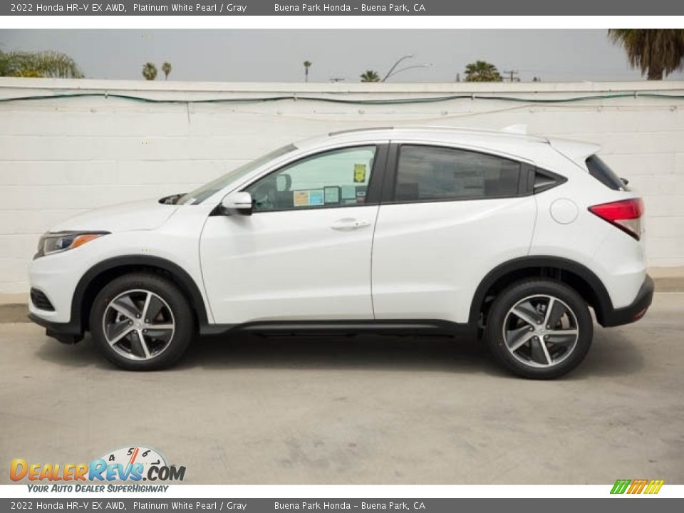 2022 Honda HR-V EX AWD Platinum White Pearl / Gray Photo #4