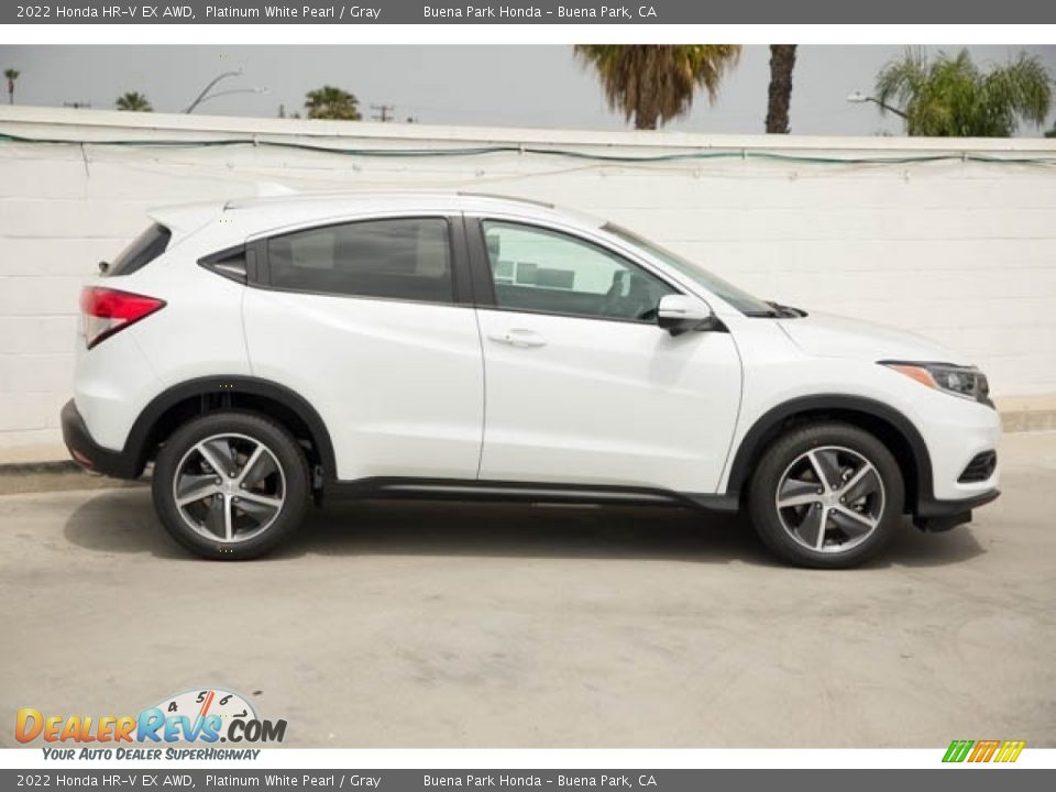 2022 Honda HR-V EX AWD Platinum White Pearl / Gray Photo #8