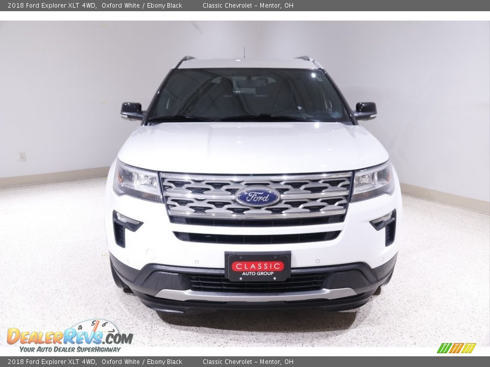 2018 Ford Explorer XLT 4WD Oxford White / Ebony Black Photo #2